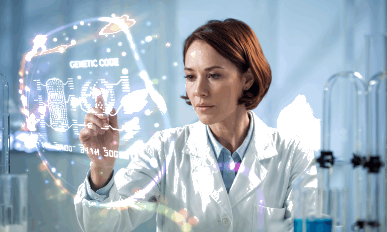 Genetic code and DNA visualization